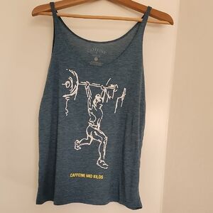 Blue Graphic Women's Tank Top